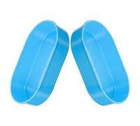 Angoily 2pcs Medication Tray Medication Organizer Tray Easy to Clean Convenient Storage Blue Plastic Hospital Clinics Elder Care Facilities for Professionals