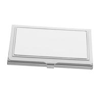 Angoily 2pcs Metal Business Card Sublimation Box Heat Transfer Case for Creative Designs Sized for Pocket Easy to Clean for DIY and Protection of Cards