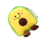 Angoily 2pcs Mini Lipstick Holder Coin Purses Creative Avocado Shaped Cloth Change Bag Workmanship Beautiful Pattern Holding Changes Holding Receipts for Daily Use Can Be Put in Backpack