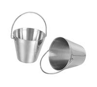 Angoily 2pcs Mini Stainless Steel Egg Rack with Handle for Household Kitchen Supplies Compact Egg Bucket Suitable for Refrigerator Storage and Steaming