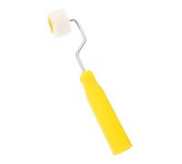 Angoily 2pcs Mini Wool Paint Roller Brush Wide Wall Painting Supplies with Ergonomic Grip for Smooth Even Finish Home Decorating Tool