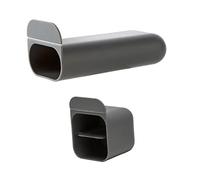 Angoily 2Pcs Multi Function Pen Holders Self Adhesive Desktop Pencil Organizers Household Plastic Pen Accessories for Office Desk Storage Gray Long Square Design