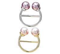 Angoily 2pcs Multifunctional Alloy Scarf Buckles with Smooth and Flat Surface, Simple and Stylish Clothes Corner Buckles for T-shirts Knot Fixing and Fashionable Scarf Holding