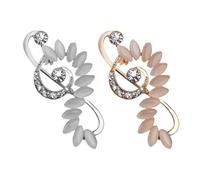 Angoily 2pcs Music Note Brooch Pins for Women, Alloy and Rhinestone Material with Lasting Luster and Electroplating Oil Dripping Process, Simple and Elegant Clothing Accessories