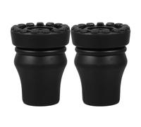 Angoily 2pcs Non-Slip Replacement Tips for Canes Rubber 22mm Diameter Enhanced Stability Sl lack Design Standard Diameter for Hiking Stick Crutches Use in Parks and Homes