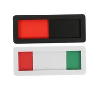 Angoily 2pcs Office Sliding Door Signs Privacy Indicator for Conference Rooms with DIY Text Vibrant Colors for Clear Busy Occupied Status Display Versatile Use in Meeting Rooms and