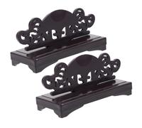 Angoily 2pcs Plastic Folding Fan Stands Vintage Fans Display Holders Traditional Display Rack Decorative Table Centerpiece for Home and Office