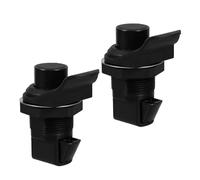 Angoily 2pcs Plastic Push Button Door Latch Push Button Panel Lock Push Button Cabinet Door Latches Push Button Rv Locks Rv Cabinet Black