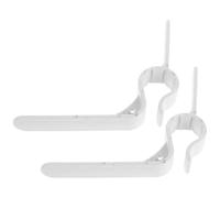 Angoily 2pcs Plastic Trash Can Lid Replacement Latch for Outdoor Garbage Bins Locking Mechanism Clip Secure Closure to Keep Wildlife Out Odor and Spill Prevention Easy Installation for