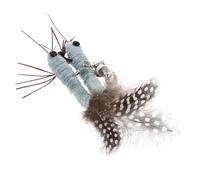 Angoily 2pcs Plumage Cat Toys Interactive Wand Refills Replacement Teaser Insect Attachment for Indoor Cats Play