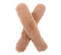 Angoily 2pcs Plush Faux Fur Purse Strap Protector Zippered Handbag Chain Cover Soft Shoulder Belt for Tote Bag Accessories Comfortable DIY Replacement for Women