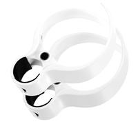 Angoily 2Pcs Portable Clamp On Cup Holder Rack, White Multi-Functional Clamp On Drink and Bottle Holder for Bike and Public Transport Use