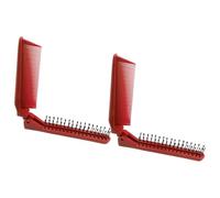 Angoily 2Pcs Portable Folding Hair Brushes Compact Travel Size Mini Detangling Combs for Daily Use Purse Hairbrush Set