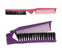 Angoily 2pcs Portable Folding Hair Combs Compact Design Small Travel Hair Brushes Easy to Clean Pp and Abs Material for Women Daily Styling and Detangling