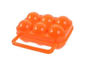 Angoily 2pcs Portable Folding Handle Plastic Egg Carrier Storage Box for Eggs Camping Outdoor Kitchen Use