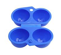 Angoily 2pcs Portable Plastic Egg Storage Box Folding Carrier for Eggs Camping Outdoor Use Lightweight Container