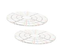 Angoily 2pcs Pottery Circle Tool Clay Divider for Precise Uniform Division Comfortable Handle for Beginners and Professionals Suitable for Studio and DIY Crafting Projects