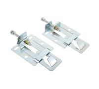 Angoily 2pcs Range Hood Wall Mount Bracket Metal Hooks Adjustment Kitchen Accessory