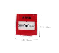 Angoily 2pcs Red Manual Fire Alarm Buttons with Reset Function Rapid Emergency Call Points for School Home Factory Security Compatible with Fire Alarm Systems Easy Installation and Clear
