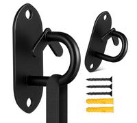 Angoily 2pcs Resistance Band Wall Mount Hooks Ceiling Anchors Gym Hangers for Bodyweight Training Yoga Strap Holder Exercise Station Fitness Accessories