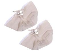 Angoily 2PCS Reusable Linen Basket Liners for Oval Rattan Picnic and Wicker Baskets 26x18x15cm Decorative Washable Fabric Inserts for Garden Wagon Laundry and Storage