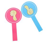 Angoily 2pcs Reusable Voting Paddles for Classroom Engagement Down Feedback Tools Lightweight Portable Design for Interactive Learning Activities