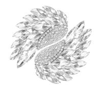 Angoily 2pcs Rhinestone Angle Wing Shoe Clips Elegant Chic Zinc Alloy Clips Adaptable and Resistant High Heels Accessories for DIY Creating One-of-a-kind Shoe Designs