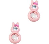 Angoily 2pcs Self-portrait Mirror for Mini Easy to Install Selfie Lens for Group Shots and Personal Photos Unique Cartoon Design for Instant Cameras