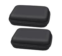 Angoily 2Pcs Shockproof Eva Electronics Accessories Organizer Case Portable Travel Storage Bag for Mobile Hard Drives Cables Disks and More Protective Hard Case Black