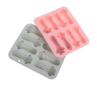 Angoily 2pcs Silicone Bakeware Paw Print Molds Cavity Cat Paw Candy Chocolate Cookie Baking Tray for Pet Treats Cake Fondant Jelly Snack Biscuits Oven-Safe Nonstick Reusable in Blue and