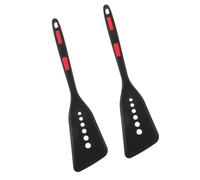 Angoily 2pcs Silicone Spatulas with Hanging Hole Non-Stick Flexible Kitchen Turners Heat Resistant Cooking Utensils for Chinese Restaurants and Home Use