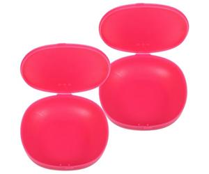 Angoily 2Pcs Silicone Storage Box for Period Cups Portable Carry Case Suitable for Women On-The-Go