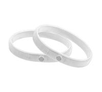 Angoily 2pcs Silver Metal Elastic Sleeve Holders for Men and Women Steel Armband Garters with Strong Stretch for Secure Non Slip Fit Stylish Sleeve Keepers and Bracelets