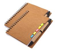 Angoily 2pcs Simple Style Coil Notepad Lightweight Sticky Monthly Planner Notebooks for Students Office School Daily Schedule and To-do List Writing