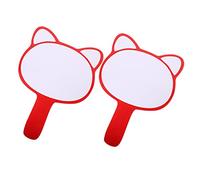 Angoily 2Pcs Single Sided Dry Erase Paddle Boards Handheld Whiteboards for Scorekeeping Writing and Erasing Flexible PVC Material for Referees and Judges