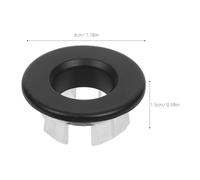 Angoily 2pcs Sink Overflow Decorative Cover Rings Leak-Resistant Seal with Anti-Clogging Function for Bathroom Kitchen Washbasin Drain Protection and Replacement