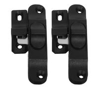 Angoily 2pcs Sliding Door Latch Plastic Window Lock for Patio and Closet Doors Secure Privacy and Home Safety Easy Install Sliding Security Lock