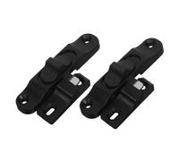 Angoily 2pcs Sliding Door Security Latch for Patio and Window Plastic Bolt Lock with Anti-Theft Hook Vintage Style Sliding Window Lock Replacement for Enhanced Home Safety and Privacy