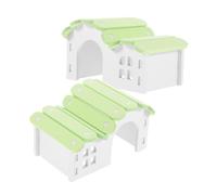 Angoily 2pcs Small Animal Hamster Hideout Hut for Guinea Pig and Squirrel Sturdy Pet House with Cute Colorful Design Relaxing Hideaway for Dwarf Hamster Hedgehog Easy to Clean and Maintain
