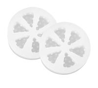 Angoily 2pcs Small Cheese Shape Silicone Mold for DIY Baking, Candle Making, Chocolate Fondant, Non-Stick Flexible Cake Moulds for Home Kitchen Pastry