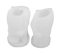 Angoily 2pcs Snowman Silicone Mold for DIY Scented Candles and Wax Melts Flexible Snowflake Resin Casting Mold for Holiday Crafting Easy Demolding Christmas Candle Making