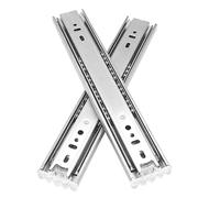 Angoily 2pcs Stainless Steel Ball Bearing Drawer Slide Rails Full Extension Section Tracks with Soft Close Function Side Mount Cabinet Runners for Smooth and Quiet Performance