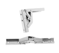 Angoily 2pcs Stainless Steel Foldable Support Hinges Quiet Operation Kitchen Cabinet Door Hinges Space Saving Shelf Brackets for Cabinets