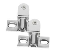 Angoily 2pcs Stainless Steel Glass Shower Door Pivot Hinges Durable Bathroom Hardware for Easy Entry and Exit Flexible Design for Frameless Shower Rooms Low Maintenance Finish Modern