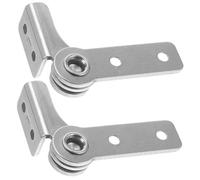 Angoily 2pcs Stainless Steel Torque Positioning Folding Hinges for Cabinets and Equipment Doors Flip with Damping Heavy Duty Material R
