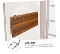 Angoily 2pcs Stainless Steel Triangle Folding Angle Brackets Spring Support for Wall Mounted Shelves Rust-Resistant Brushed Surface Space-Saving DIY Use