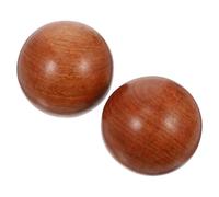 Angoily 2pcs Stress Balls Handballs Wooden Complement to Physical Therapy Hand Exercise Massage for Seniors and Adults