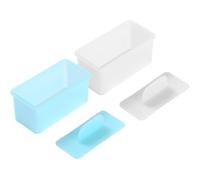 Angoily 2pcs Sushi Making Mold Set for Bento - Square Onigiri Rice Ball Molds in Sky Blue and White - DIY Japanese Musubi Press Kit for ’ Lunch and Homemade Sushi
