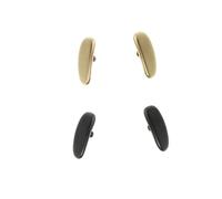 Angoily 2Pcs Titanium Eyeglass Nose Pads Slip Durable Nose Stick for Glasses Sunglasses Comfortable Fit for Optical Frames Assorted Gold and Black Colors
