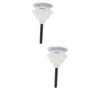 Angoily 2pcs Toilet Tank Button Single Push Flushing Replacement Water Tank Push Button for Bathroom Use